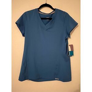 Reebok PlayDry Sport Women's Training Running Slim Fit Short Sleeve  Shirt NEW N